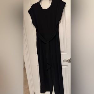 NWT Capsleeve black jumpsuit by LOFT